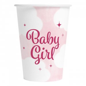 Pappbecher Baby Mädchen Rosa 8er-Pack Pappbecher Baby Mädchen Rosa 8er-Pack