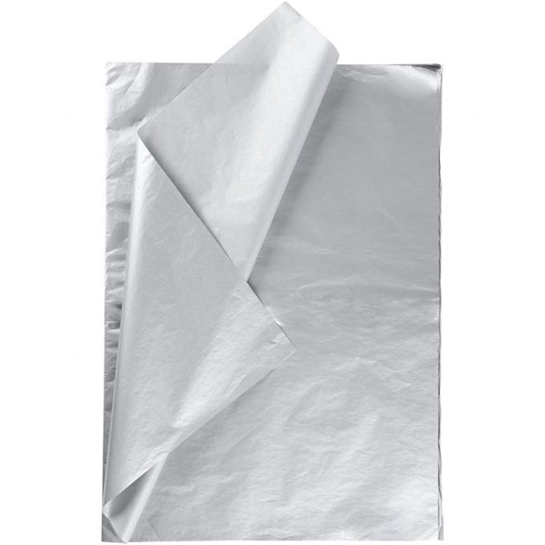 Seidenpapier - 25 Blatt - Silber