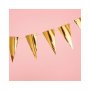 Mini-Flaggengirlande Gold Mini-Flaggengirlande Gold