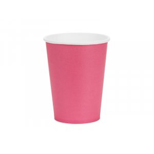 Pappbecher - Dunkelrosa - 250 ml