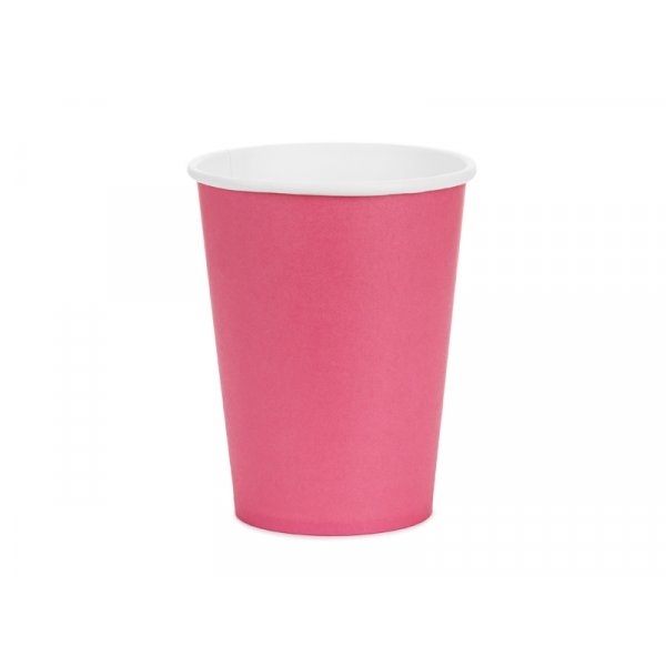 Pappbecher - Dunkelrosa - 250 ml Pappbecher - Dunkelrosa - 250 ml