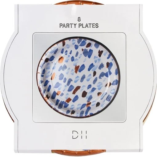 Pappteller - Pinsel - 8er-Pack