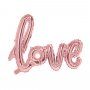 Folienballon - Schriftzug - Love - Rosgold