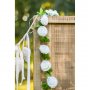 Blumengirlande - Rosen - Weiß - 2,2 m Blumengirlande - Rosen - Weiß - 2,2 m