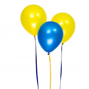 Metallic-Luftballons - Blau/Gelb - 8er-Pack Metallic-Luftballons - Blau/Gelb - 8er-Pack