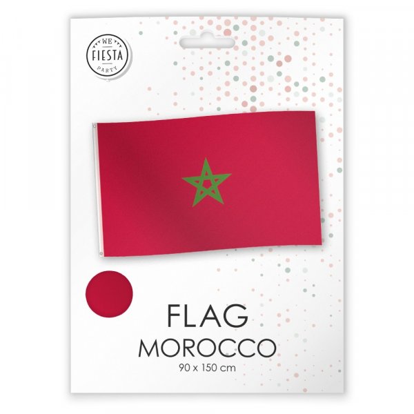 Marokko-Flagge aus Polyester, 150 x 90 cm Marokko-Flagge aus Polyester, 150 x 90 cm