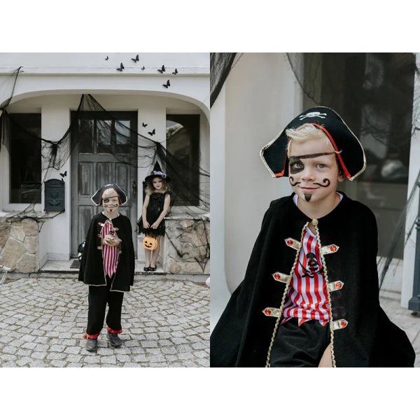 Piratenkostüm mit Umhang - Kostüm - 116-128 cm (5-8 Jahre) Piratenkostüm mit Umhang - Kostüm - 116-128 cm (5-8 Jahre)