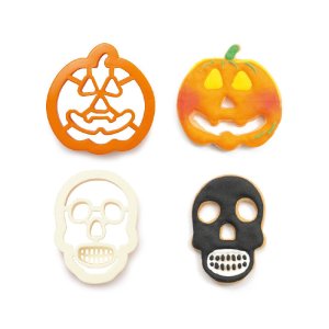 Ausstechform - K�rbis & Totenkopf - Halloween
