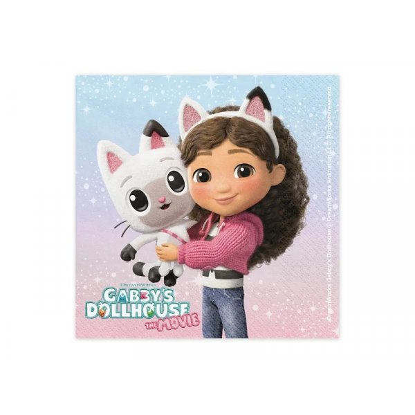 Servietten - Gabby\\\'s Dollhouse - Der Film - 20er-Pack - 33 x 33 cm