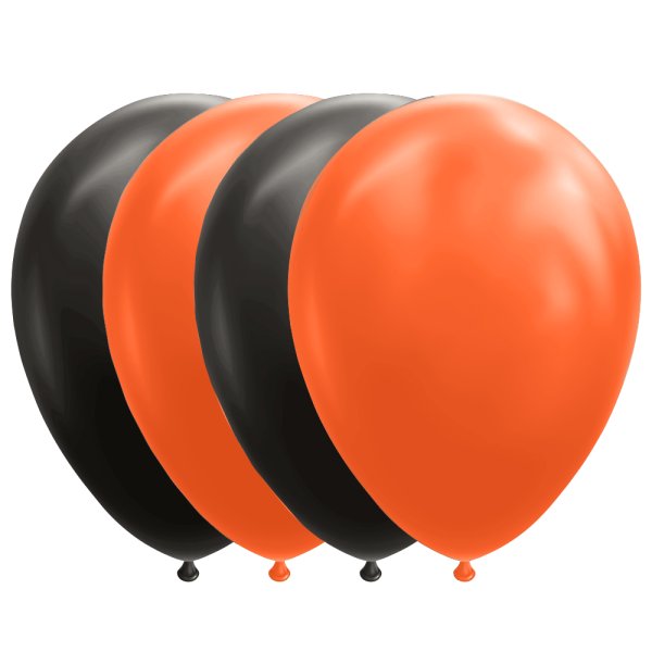 Luftballons - Halloween - Schwarz/Orange - 10er-Packung Luftballons - Halloween - Schwarz/Orange - 10er-Packung