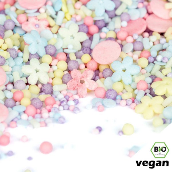 Streuselmischung - Superstreusel - Bio & vegan - Flower Power - 90 g Streuselmischung - Superstreusel - Bio & vegan - Flower Power - 90 g