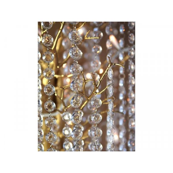 Kristallgirlande - Farblos - 1 Meter - Kugeln 18 mm