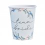 Pappbecher - BOHO Bride - 8er-Pack