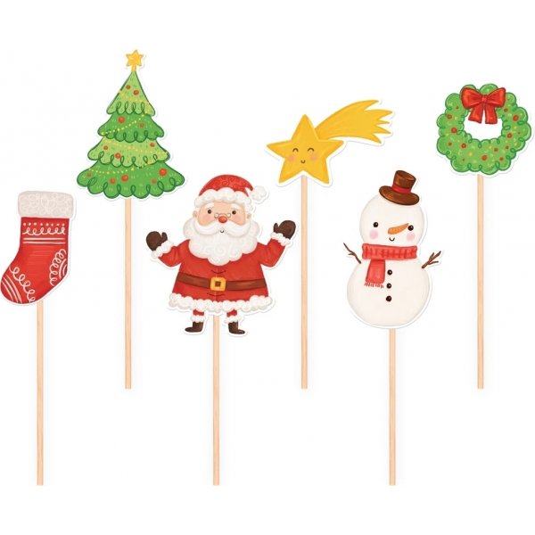 Kuchenspießer - Weihnachtsmotiv - 6er-Pack Kuchenspießer - Weihnachtsmotiv - 6er-Pack