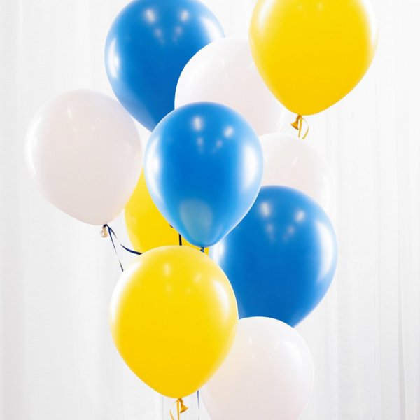 Ballonstrau - Kit - Blau/Gelb