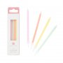 Lange Tortenkerzen - Pastellmix - 10 cm - 16er-Pack