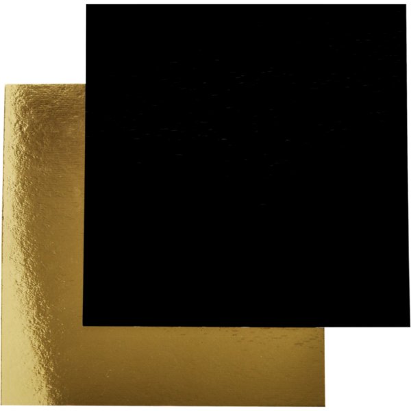 Dünne Kuchenform - Gold/Schwarz - Wendbar - Quadratisch - 24 x 24 cm Dünne Kuchenform - Gold/Schwarz - Wendbar - Quadratisch - 24 x 24 cm