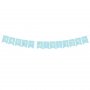 Wimpel - Happy Birthday - Blau/Gold