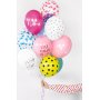 Luftballons - Klar - Blaue Herzen - 6er-Pack