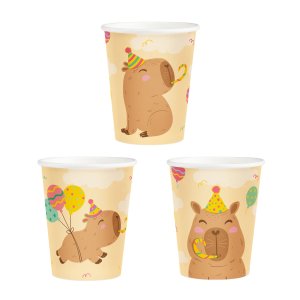 Pappbecher - Capybara - 6er-Packung Pappbecher - Capybara - 6er-Packung