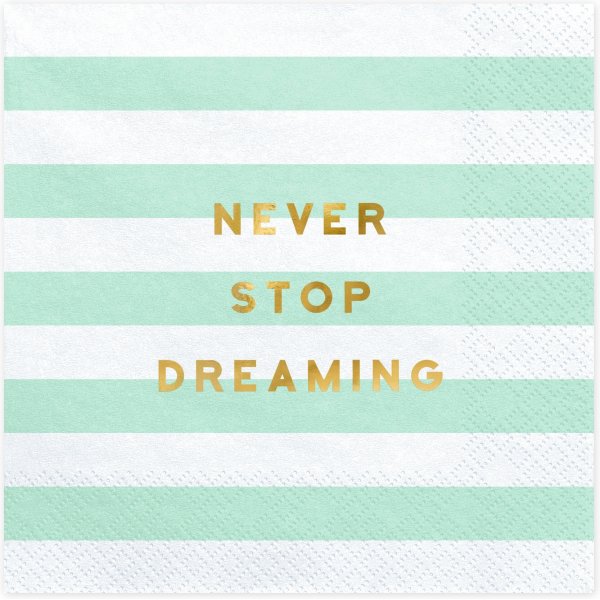 Servietten - Yummy - Never stop dreaming - 20er-Pack