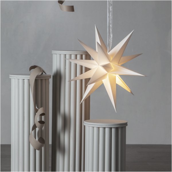 Weihnachtsstern - Dezember 55 cm - Wei