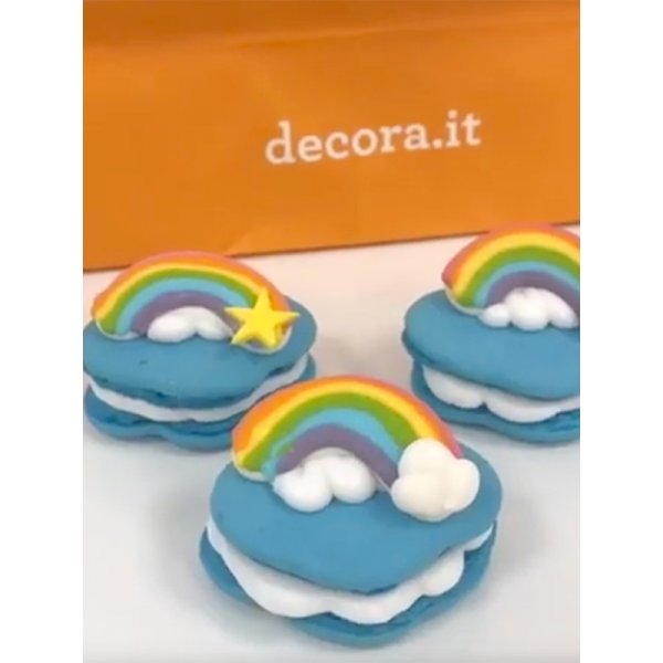 Zuckerdekorationen - Regenbogen - 6 Stk