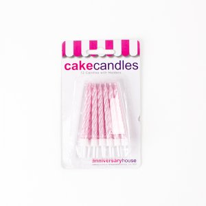 Kuchenkerzen - Rosa - Perlmutt - 12 Stück Kuchenkerzen - Rosa - Perlmutt - 12 Stück
