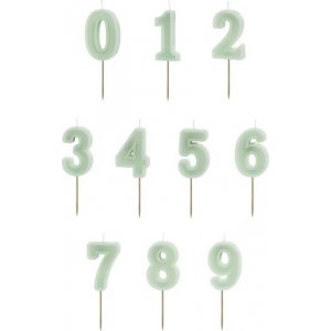 Kuchenkerzen - Numbers Green Kuchenkerzen - Numbers Green