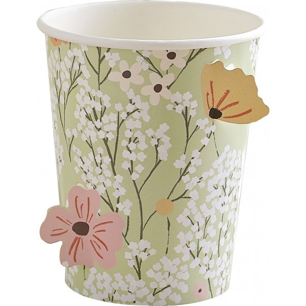 Pappbecher - Ditsy Floral - 8er-Pack Pappbecher - Ditsy Floral - 8er-Pack