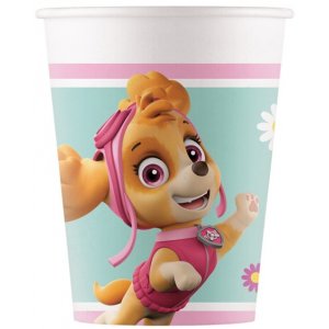 Pappbecher - Paw Patrol - Skye & Everst - 8 St�ck