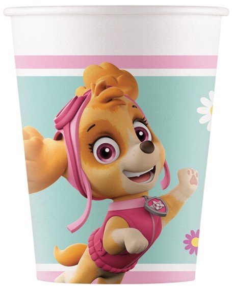 Pappbecher - Paw Patrol - Skye & Everst - 8 Stück Pappbecher - Paw Patrol - Skye & Everst - 8 Stück