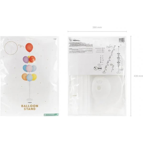 Ballonstnder - Tischdekoration - 13 Ballons - 160 cm