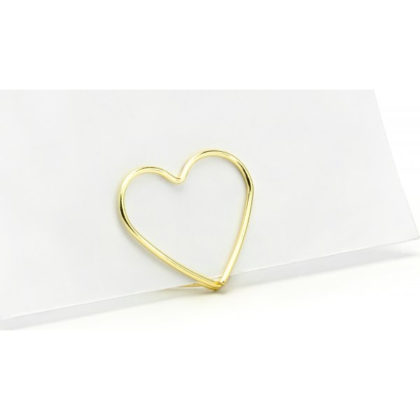 Kartenetui - Herzen - Gold - 10er-Pack
