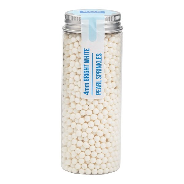 Zuckerperlen - Weiß - 4 mm - PME - 74 g Zuckerperlen - Weiß - 4 mm - PME - 74 g