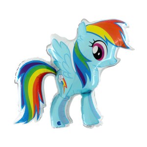 Folienballon - My Little Pony - Rainbow Dash - Form - 84 cm Folienballon - My Little Pony - Rainbow Dash - Form - 84 cm