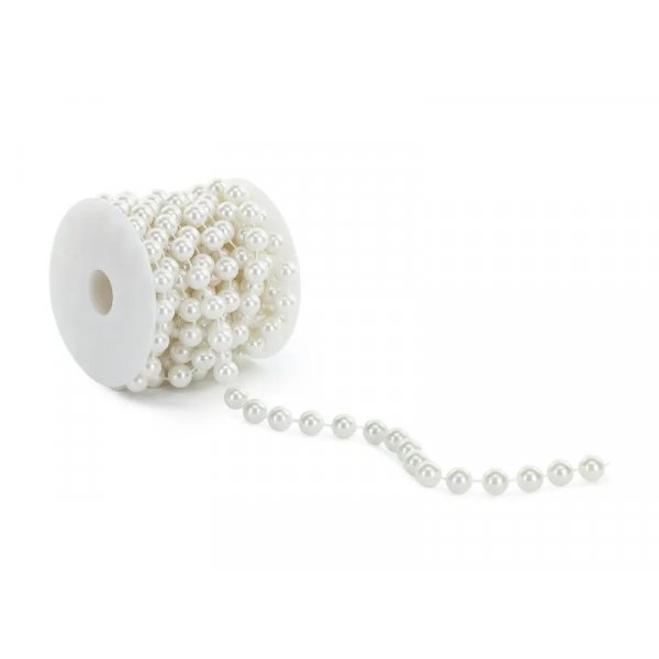 Perlenband - 12 mm Perlen - 5 Meter lang Perlenband - 12 mm Perlen - 5 Meter lang