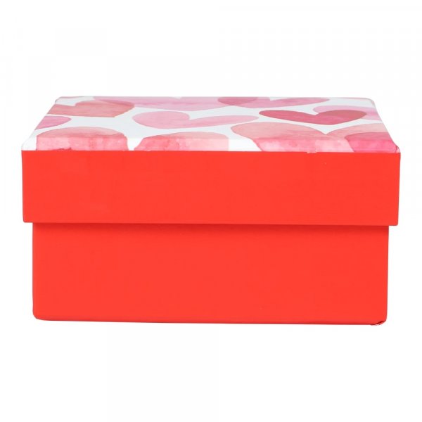 Geschenkbox - Valentinstag - Rosa/Rot - 10 x 10 cm Geschenkbox - Valentinstag - Rosa/Rot - 10 x 10 cm