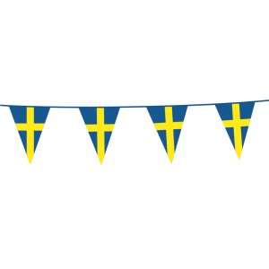 Flaggengirlande - Schwedische Flagge - 10 m Flaggengirlande - Schwedische Flagge - 10 m