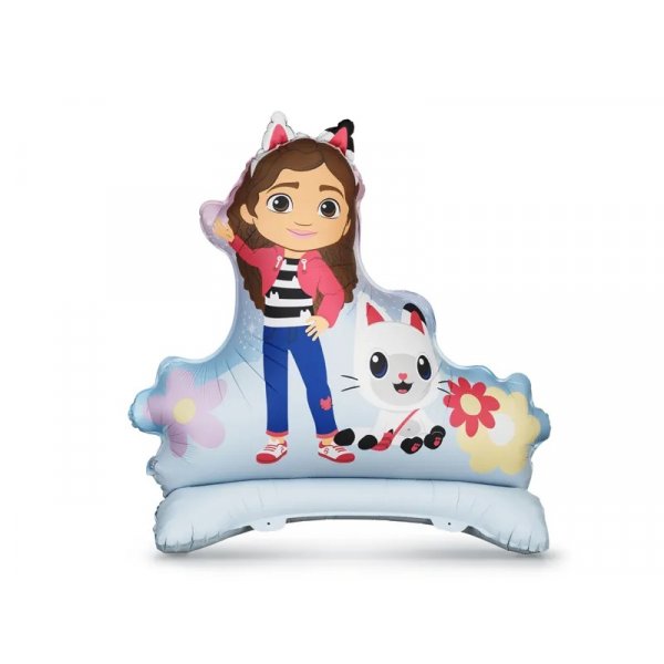 Folienballon - Gabbys Puppenhaus - Gabby und Pandy Paws - 92 x 90,5 cm