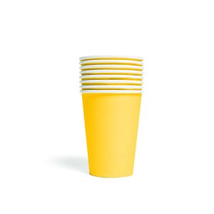 Pappbecher - Gelb - 210 ml - 8er-Packung Pappbecher - Gelb - 210 ml - 8er-Packung