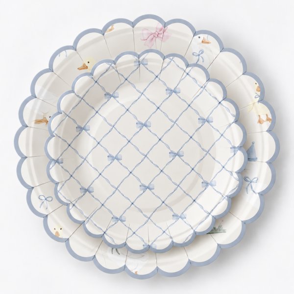 Pappteller - Geburtstagsente - 17 cm - Lavendelblau - 8er-Pack Pappteller - Geburtstagsente - 17 cm - Lavendelblau - 8er-Pack