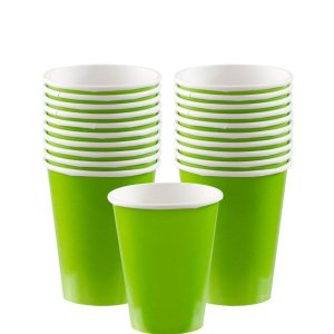 Pappbecher - Limette - 8er-Pack Pappbecher - Limette - 8er-Pack
