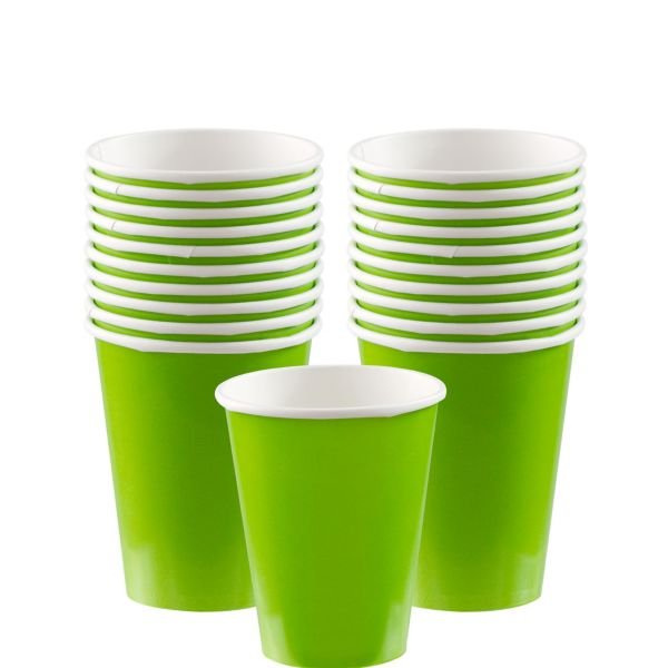 Pappbecher - Limette - 8er-Pack Pappbecher - Limette - 8er-Pack