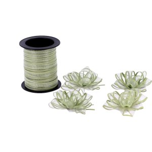 Dekorative Rosetten - Gr�n - 4er-Pack