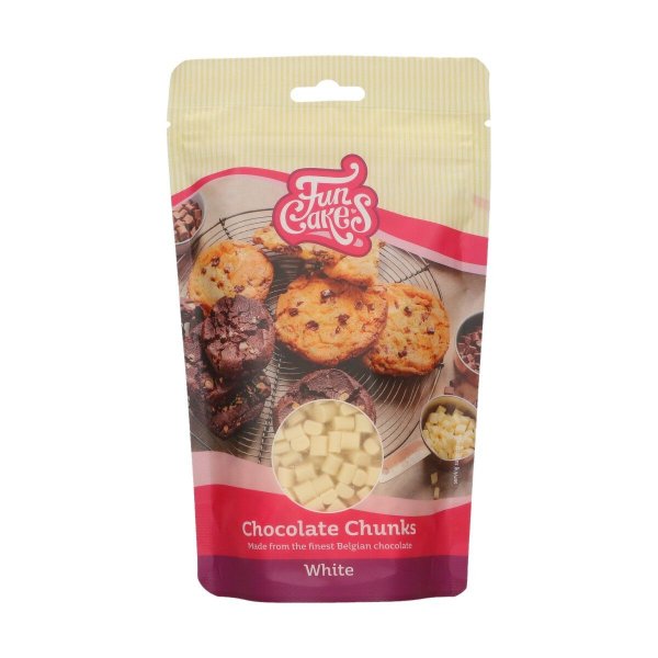 Schokoladenst�ckchen - Wei�e Schokolade - Funcakes - 350 g