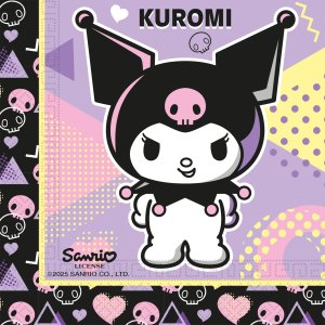 Servietten - Kuromi Pop Art - 33 x 33 cm - 20er-Packung Servietten - Kuromi Pop Art - 33 x 33 cm - 20er-Packung