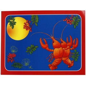 Tischsets - Flusskrebse - Mitternachtsblau - 4er-Pack