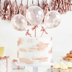 Mini-Konfetti-Luftballons - 5er-Pack - Roségold Mini-Konfetti-Luftballons - 5er-Pack - Roségold