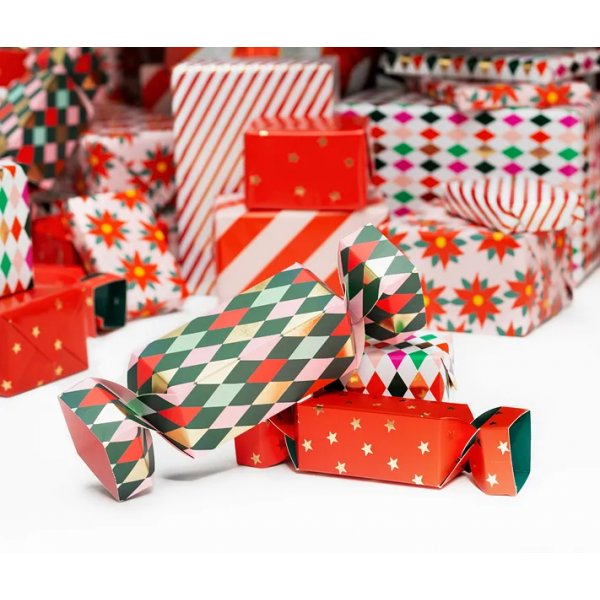 Geschenkboxen - Karamell - Rot/Grün - 2er-Pack Geschenkboxen - Karamell - Rot/Grün - 2er-Pack